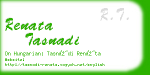 renata tasnadi business card